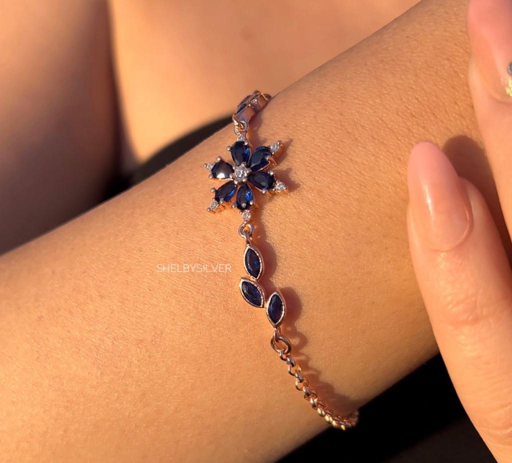 Sapphire Lotus Bileklik