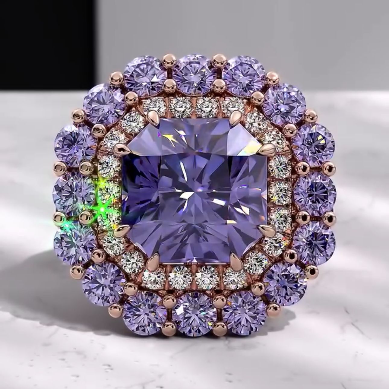 Imperial Amethyst (Ayarlanabilir Yüzük)