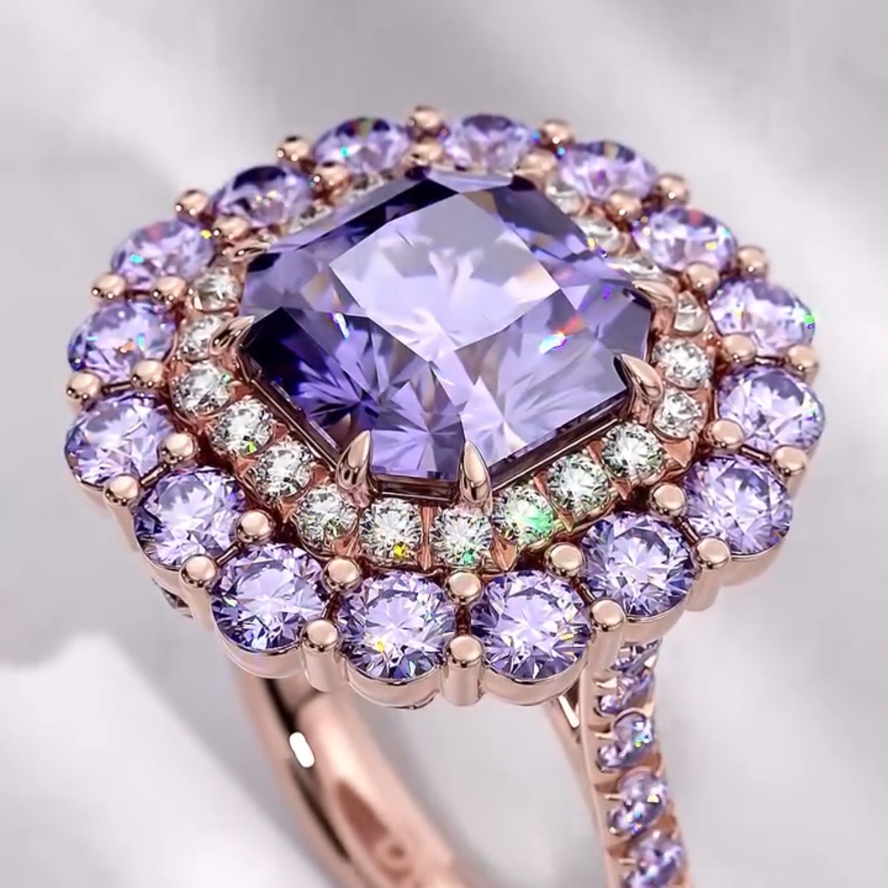Imperial Amethyst (Ayarlanabilir Yüzük)