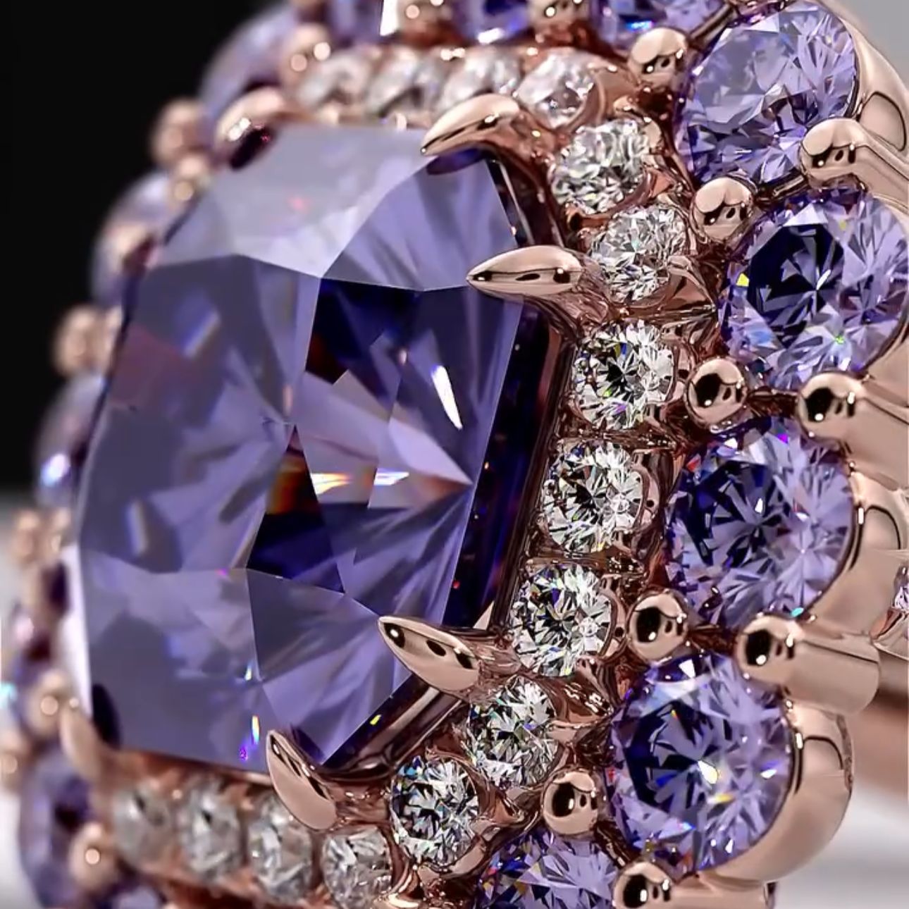 Imperial Amethyst (Ayarlanabilir Yüzük)