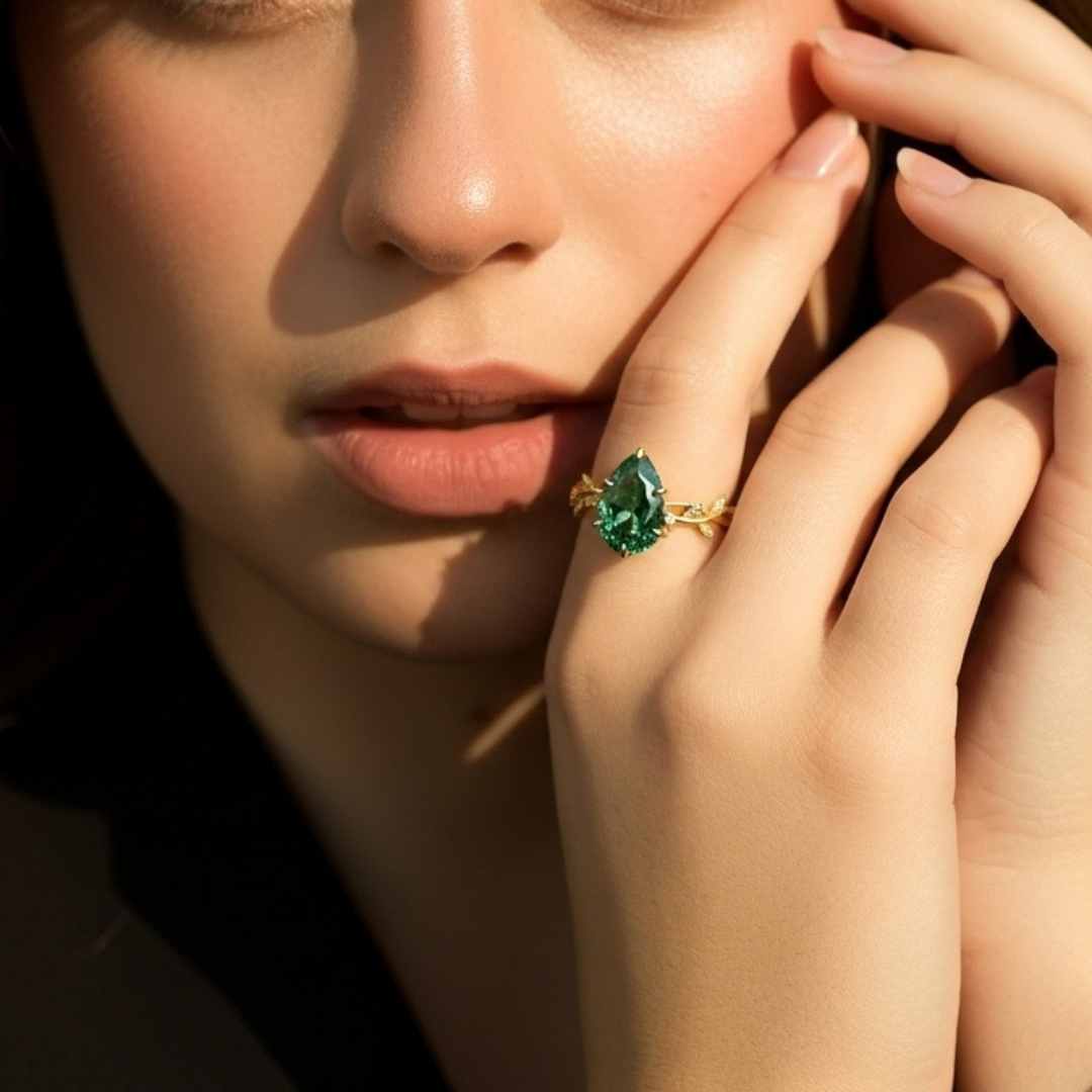 Emerald Grove (Ayarlanabilir Yüzük)