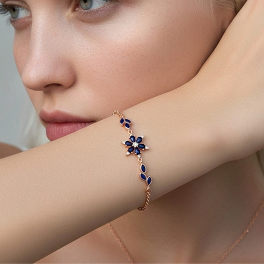 Sapphire Lotus Bileklik