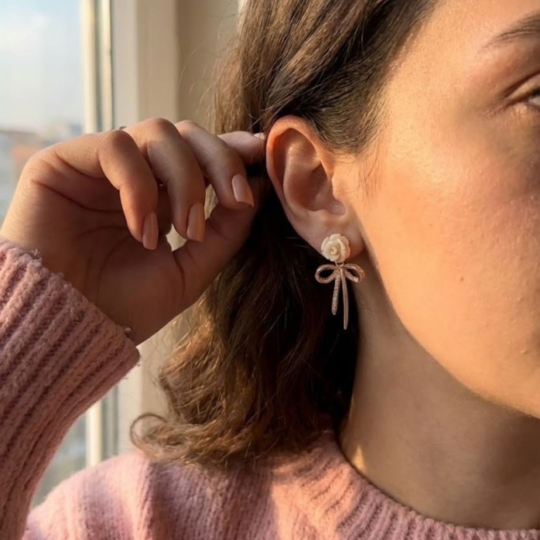 Şakayık Çiçeği Küpe