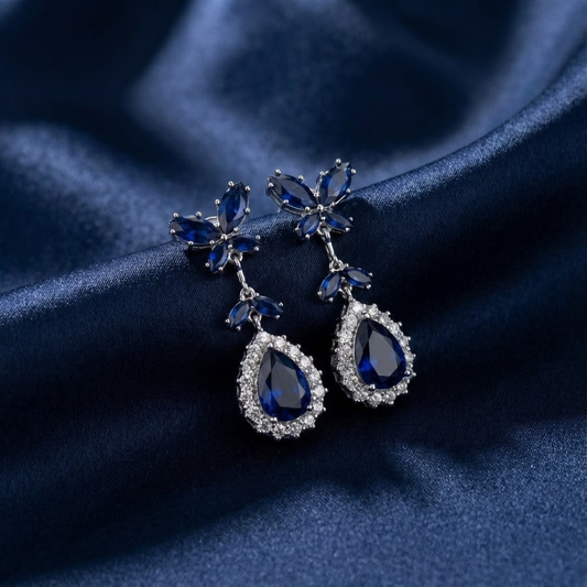 Sapphire Wings Küpe