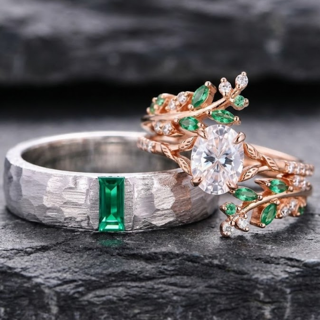 Aurora Blaze Çift Yüzüğü (Ayarlanabilir)