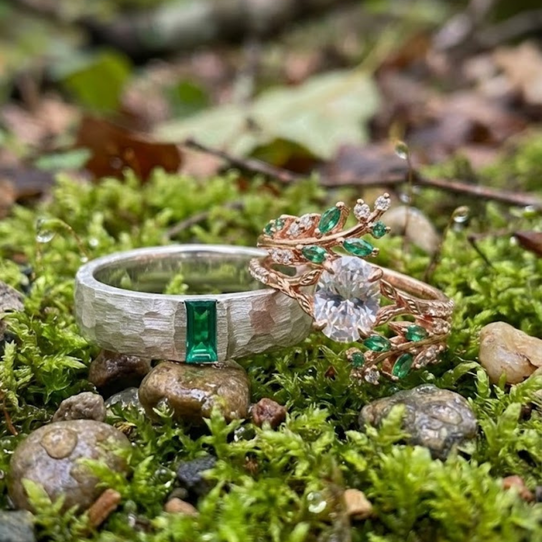 Aurora Blaze Çift Yüzüğü (Ayarlanabilir)