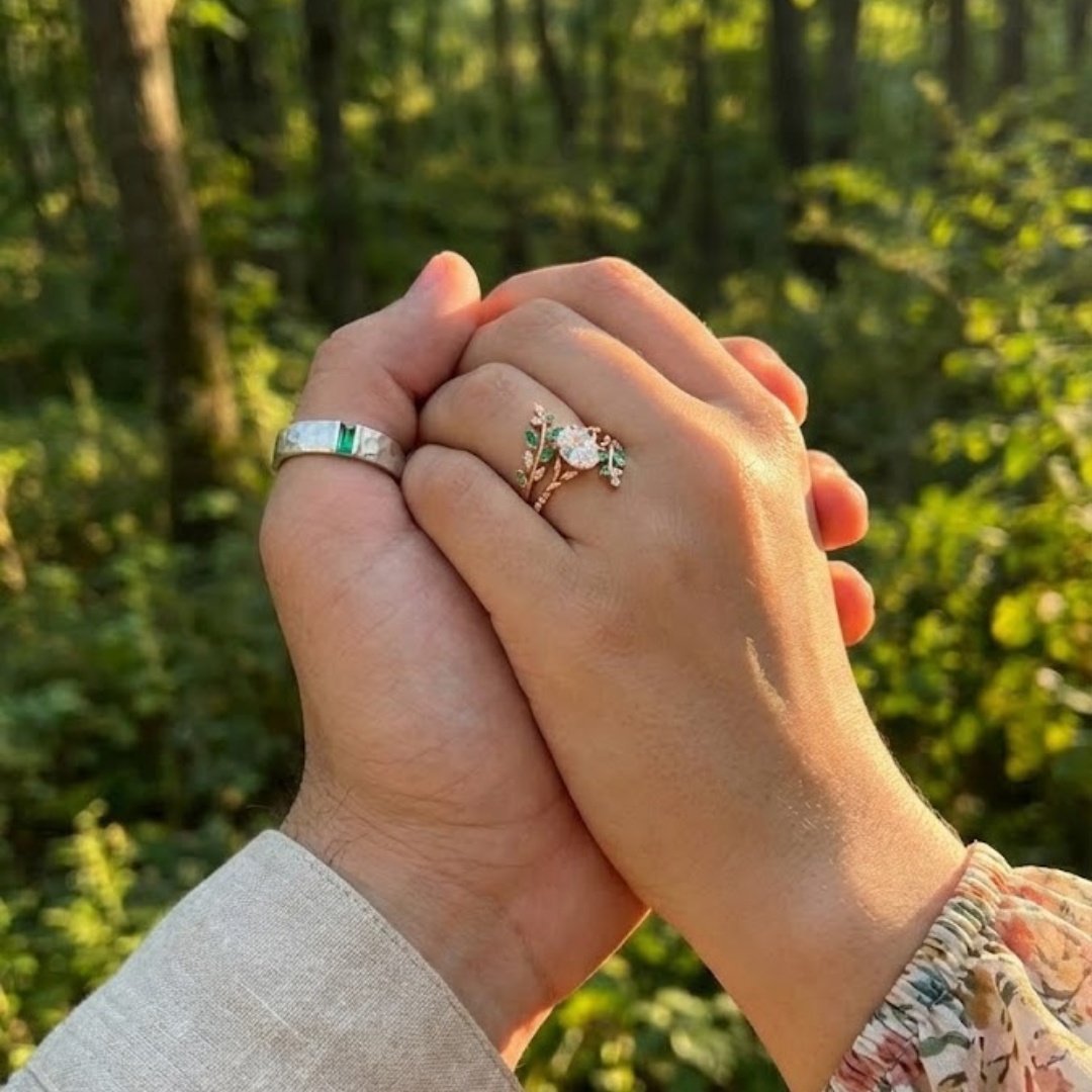 Aurora Blaze Çift Yüzüğü (Ayarlanabilir)