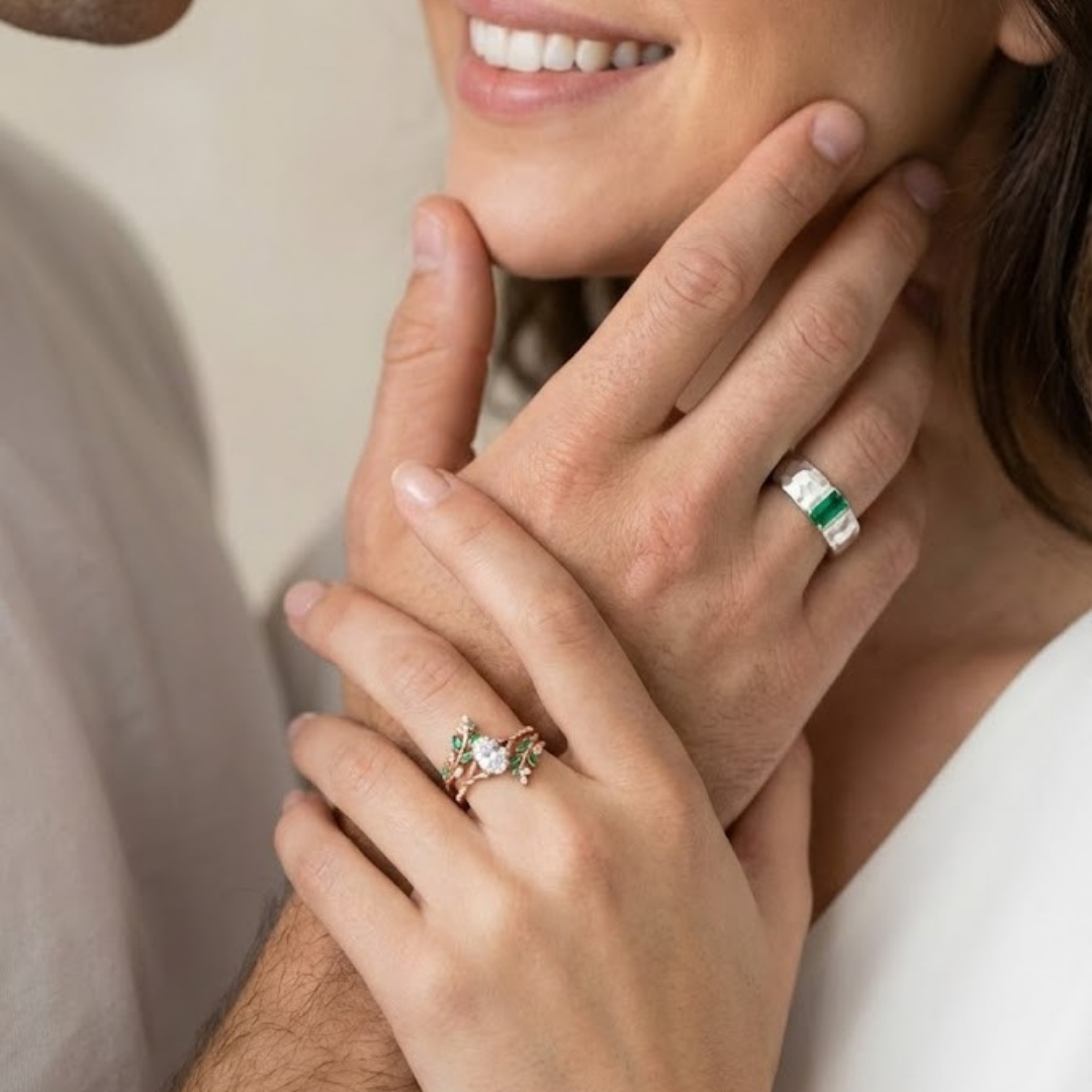 Aurora Blaze Çift Yüzüğü (Ayarlanabilir)