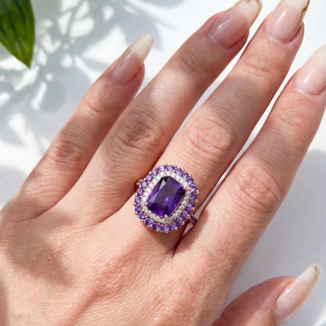 Imperial Amethyst (Ayarlanabilir Yüzük)