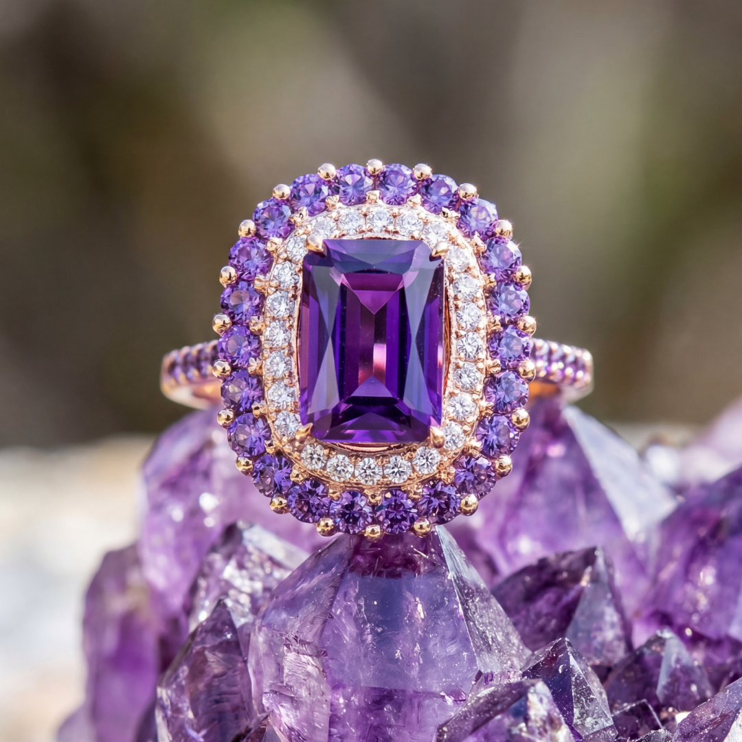 Imperial Amethyst (Ayarlanabilir Yüzük)