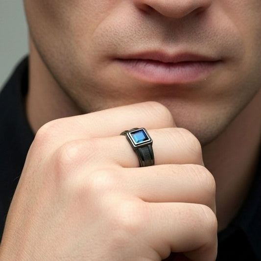 Sapphire Man (Ayarlanabilir Yüzük)