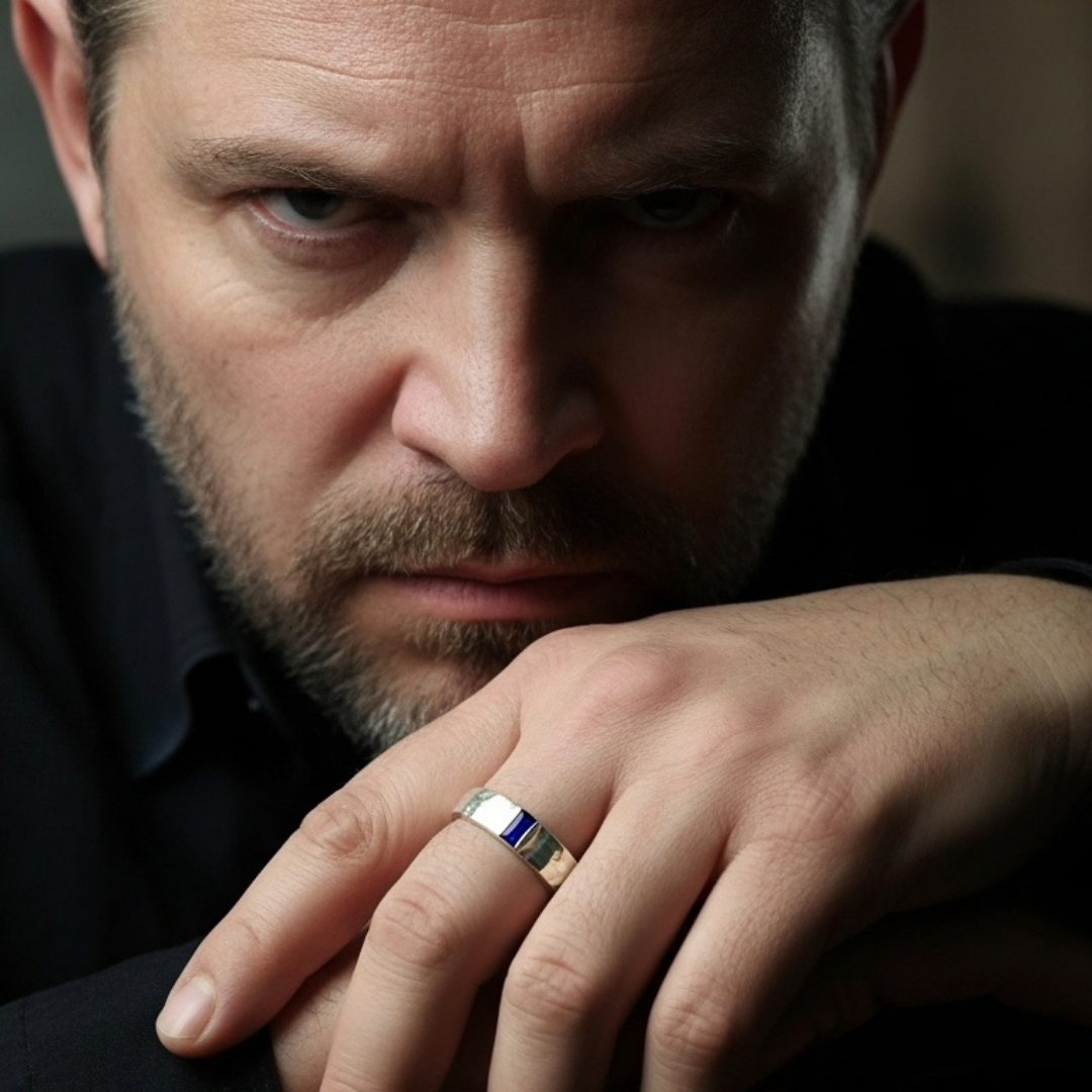 Golden Blaze Man (Ayarlanabilir Yüzük)