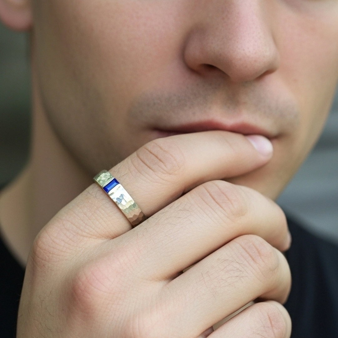 Golden Blaze Man (Ayarlanabilir Yüzük)