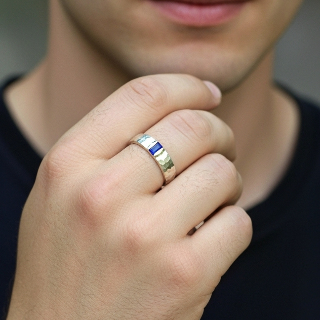 Golden Blaze Man (Ayarlanabilir Yüzük)