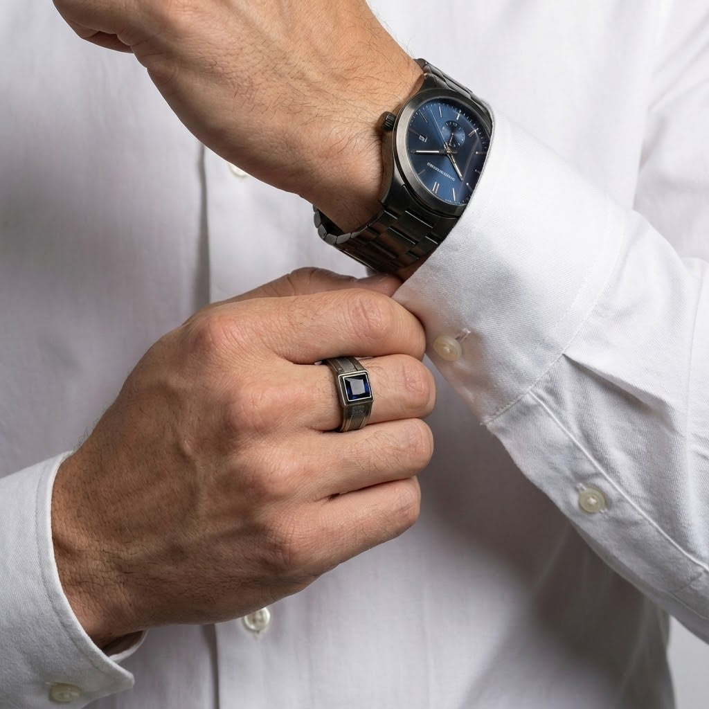 Sapphire Man (Ayarlanabilir Yüzük)